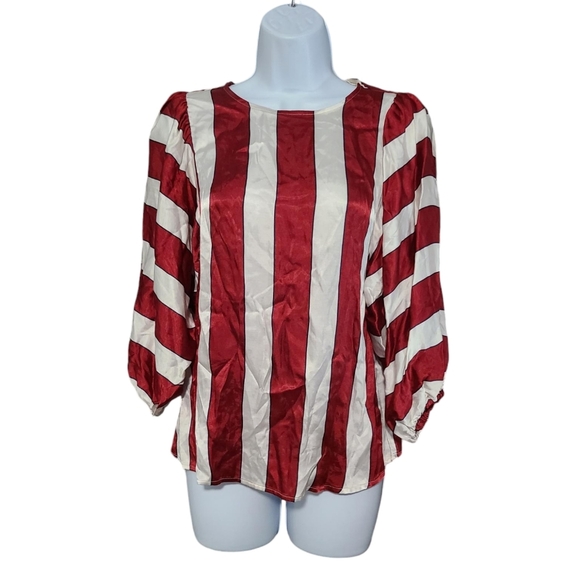 MAEVE BY ANTHRO Maria wide striped blouse 0 - Picture 8 of 11